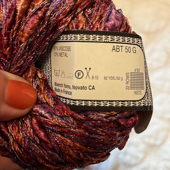 Muench Yarns Cleo sparkle lot of 3 skeins 50g ball each - Picture 4 of 4